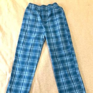 Brandy Melville Blue Plaid Flannel Pants